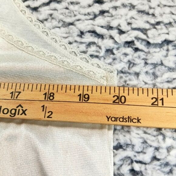 Vassarette Lace Front Maxi Slip Dress Vintage, 70s Made in USA. Woman's Large... - Picture 9 of 12